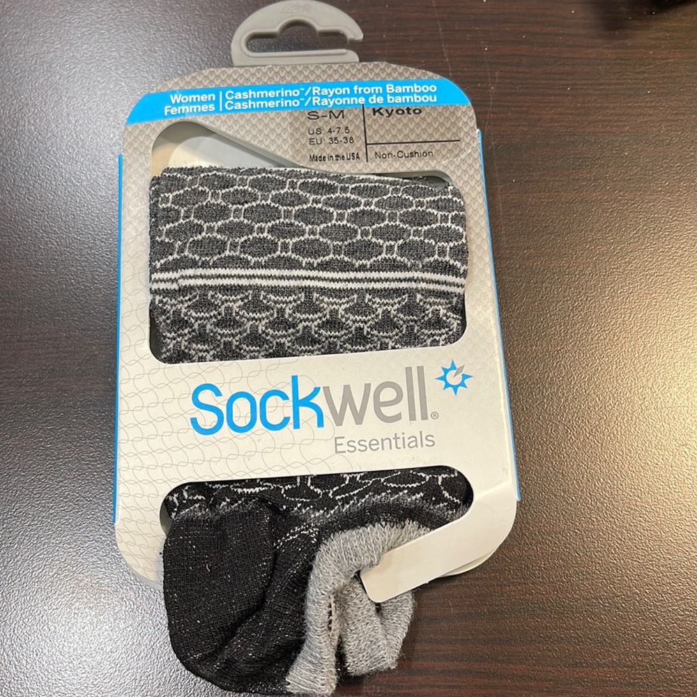 Sockwell Kyoto women’s merino socks in black size S/M